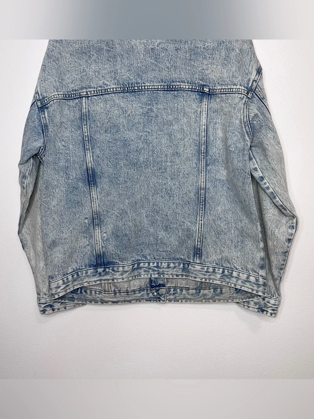 Banana Republic Denim Jean Jacket Light Blue Wash Oversized Women’s Size Small